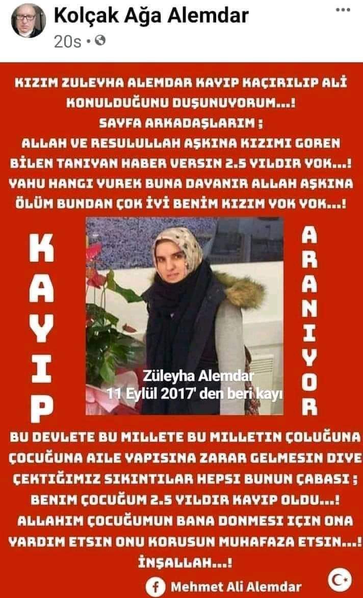Araklılı genc kız  kaybolalı 8 sene oldu