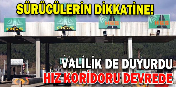 Karadeniz Sahil Yoluna Hız Tespit Koridoru Kuruldu