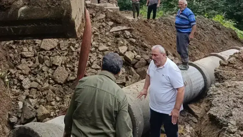 Araklı'da Muhtarlardan Yayla Yollarında Seferberlik